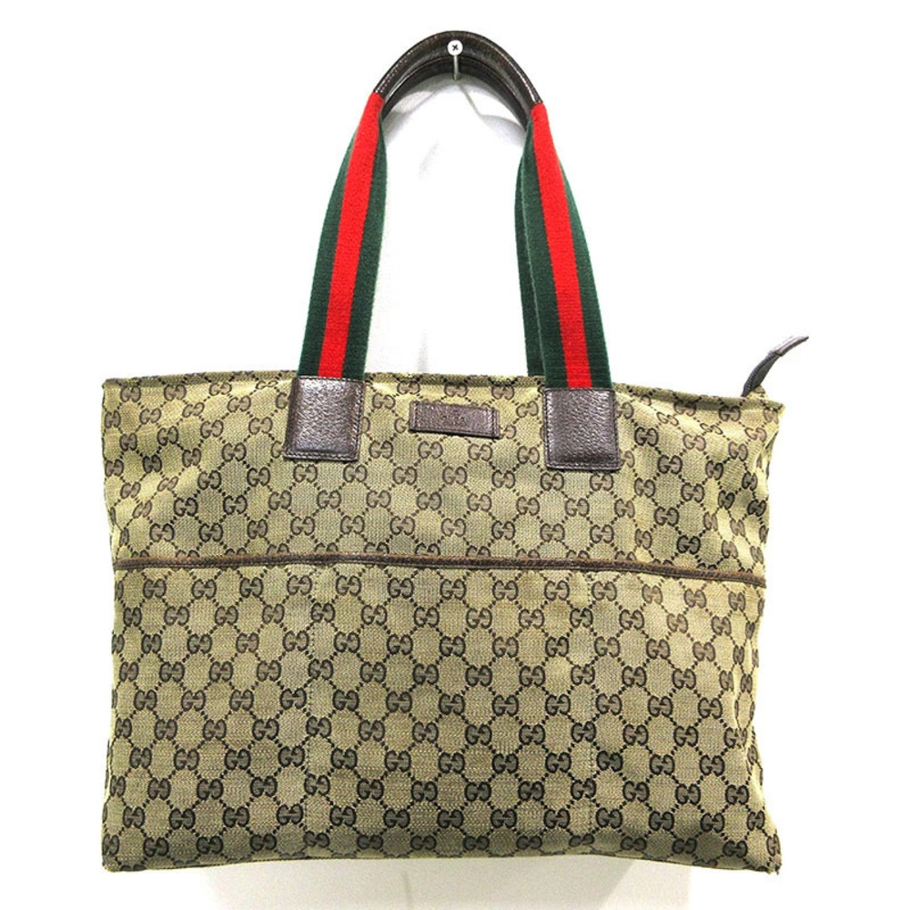 Gucci GG Canvas Mothers Bag Tote Beige Cream
